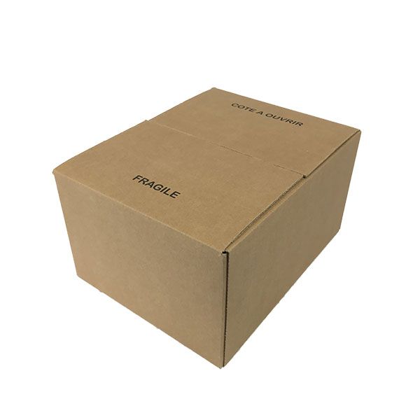 Carton 2×3 bouteilles à rabats